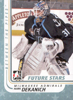 2010-11 Between The Pipes #74 Mark Dekanich