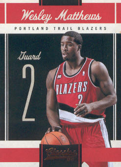 2010-11 Classics #44 Wesley Matthews