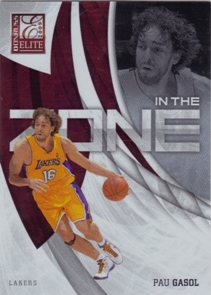 2009-10 Donruss Elite In the Zone Red #4 Pau Gasol