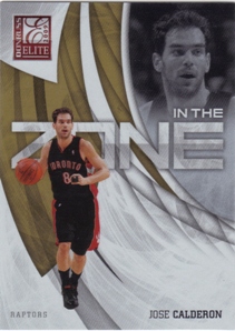 2009-10 Donruss Elite In the Zone Gold #16 Jose Calderon