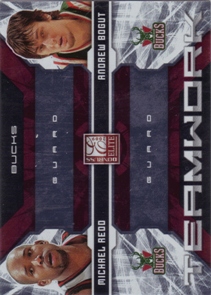 2009-10 Donruss Elite Teamwork Combos Red #16 Andrew Bogut/Michael Redd