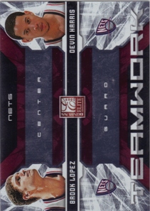 2009-10 Donruss Elite Teamwork Combos Red #18 Brook Lopez/Devin Harris