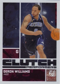 2009-10 Donruss Elite Clutch Performers Red #8 Deron Williams