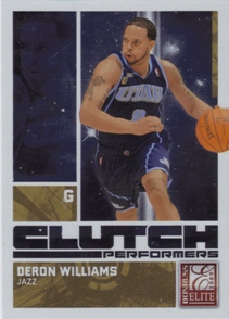 2009-10 Donruss Elite Clutch Performers Gold #8 Deron Williams