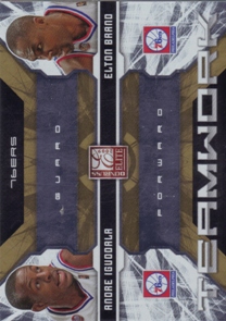 2009-10 Donruss Elite Teamwork Combos Gold #23 Andre Iguodala/Elton Brand