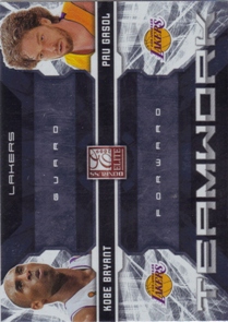 2009-10 Donruss Elite Teamwork Combos #13 Kobe Bryant/Pau Gasol