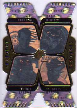 2007-08 SPx Force Quad Holograms #F4 Jarome Iginla/Martin St. Louis/Dany Heatley/Gordie Howe