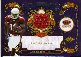2010 Crown Royale Rookie Royalty Materials #4 Andre Roberts
