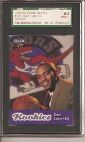 1998-99 Ultra #106 Vince Carter RC