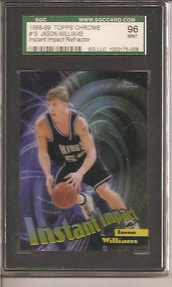 1998-99 Topps Chrome Instant Impact Refractors #I9 Jason Williams