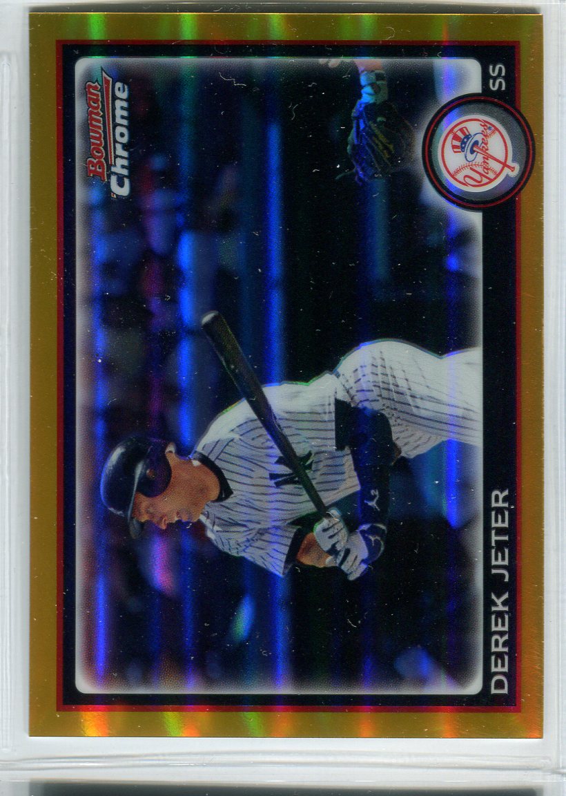 2010 Bowman Chrome Gold Refractors #147 Derek Jeter