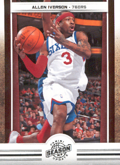 2009-10 Panini Season Update Silver #38 Allen Iverson