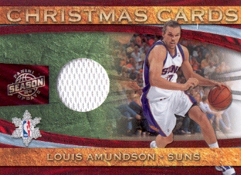 2009-10 Panini Season Update Christmas Cards Materials #27 Louis Amundson