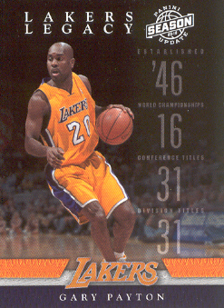 2009-10 Panini Season Update Lakers Legacy #7 Gary Payton