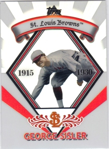 2009 Topps Legends Chrome Wal Mart Cereal Refractors #PR10 George Sisler