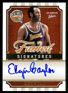 2009-10 Hall of Fame Famed Signatures #4 Elgin Baylor/199