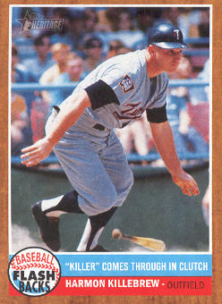 2011 Topps Heritage Baseball Flashbacks #BF7 Harmon Killebrew