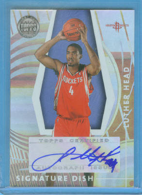 2005-06 Topps First Row Signature Dish #LH Luther Head/190