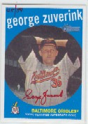 2008 Topps Heritage Real One Autographs Red Ink #GZ George Zuverink