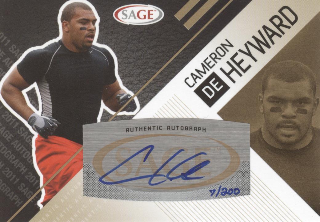 2011 SAGE Autographs Gold #16 Cameron Heyward