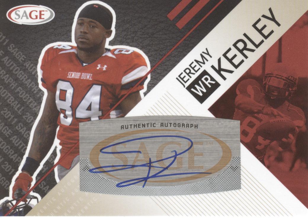 2011 SAGE Autographs Red #23 Jeremy Kerley