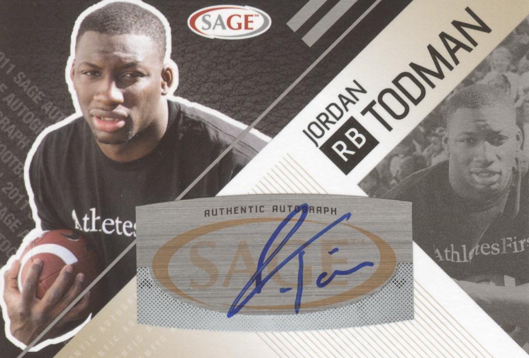 2011 SAGE Autographs Silver #53 Jordan Todman