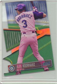 1999 Stadium Club Baseball ALEX RODRIGUEZ Triumvirate Luminous Illuminator BEAUTIFUL!!.