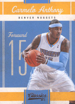 2010-11 Classics #39 Carmelo Anthony