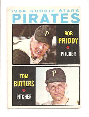1964 Topps #74 Rookie Stars/Bob Priddy RC/Tom Butters