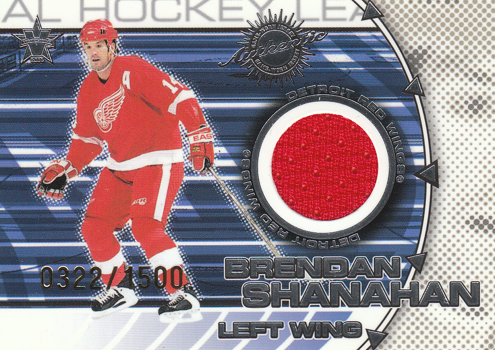 2000-01 Vanguard Dual Game-Worn Jerseys #5 Brendan Shanahan/Chris Chelios/1500