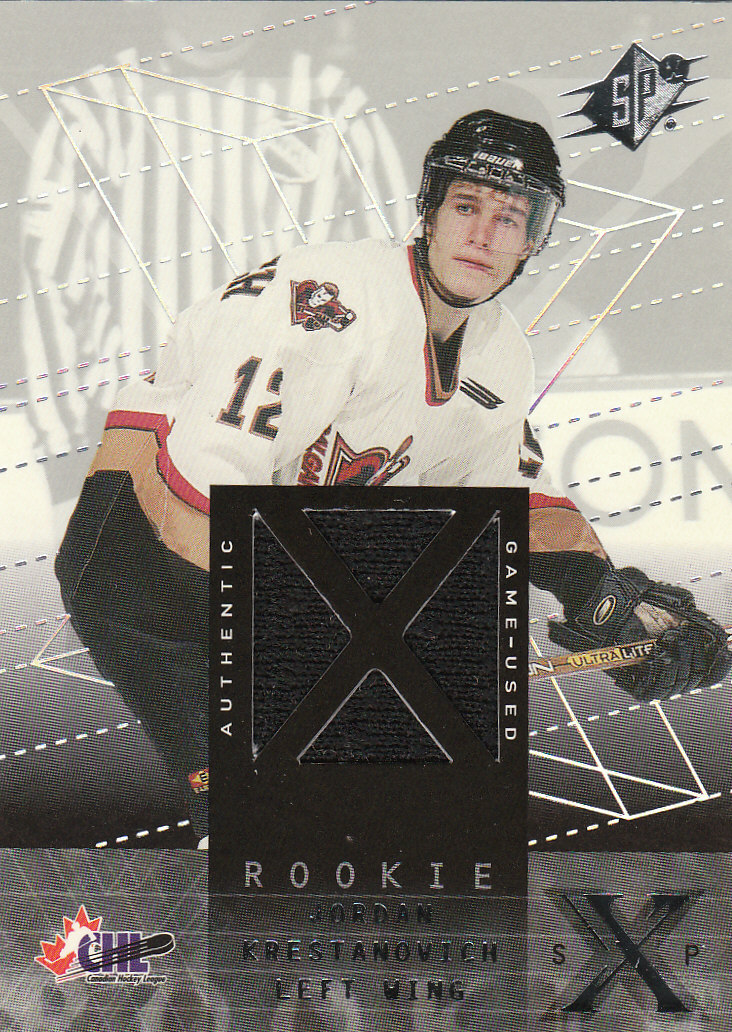 2000-01 SPx #126 Jordan Krestanovich JSY RC
