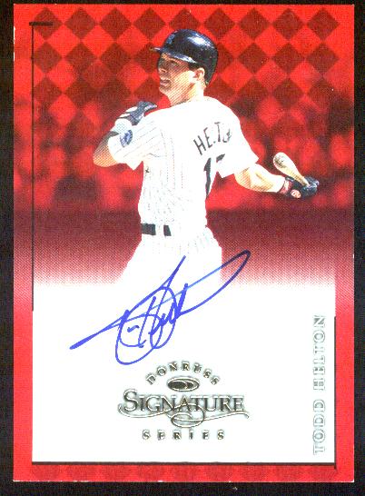 1998 Donruss Signature Autographs #42 Todd Helton/1300