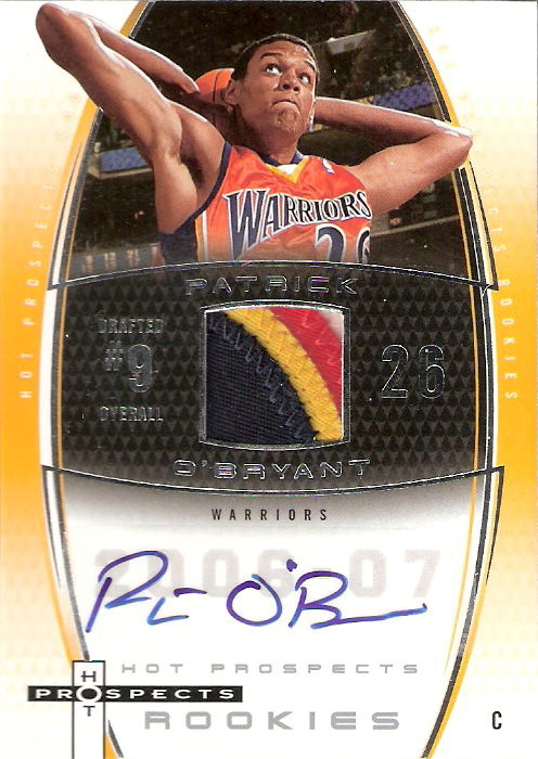 2006-07 Fleer Hot Prospects #68 Patrick O'Bryant JSY AU RC