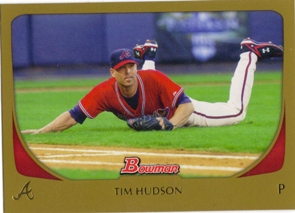 2011 Bowman Gold #72 Tim Hudson