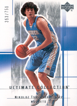 2003-04 Ultimate Collection #23 Nikoloz Tskitishvili
