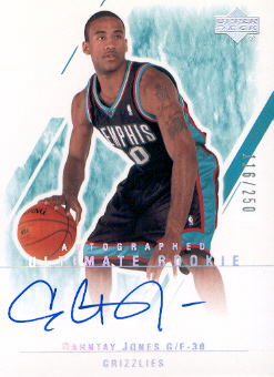 2003-04 Ultimate Collection #135 Dahntay Jones AU RC