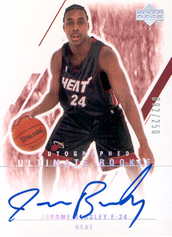 2003-04 Ultimate Collection #148 Jerome Beasley AU RC