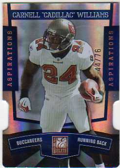 2010 Donruss Elite Aspirations #92 Cadillac Williams/76