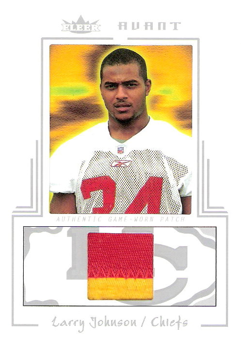 2003 Fleer Avant Materials Patches #18 Larry Johnson