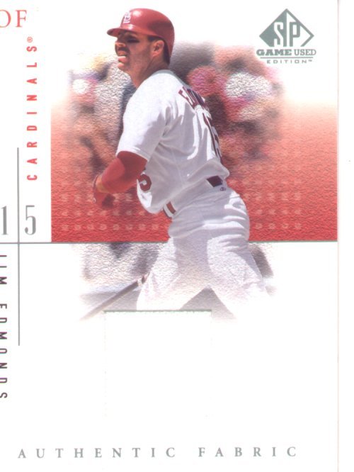 2001 SP Gamed Used Edition Jersey #JE, Jim Edmonds, mint , $40.00