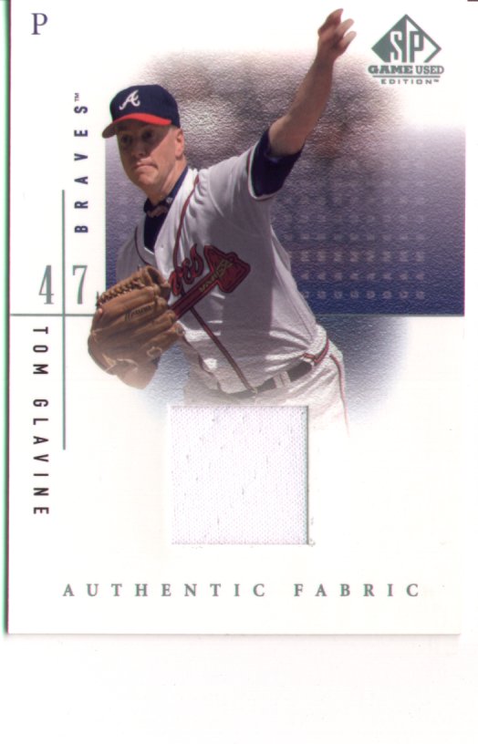 Tom Glavine , 2001 SP Game Used Edition Jersey #ToG, mint, $30.00