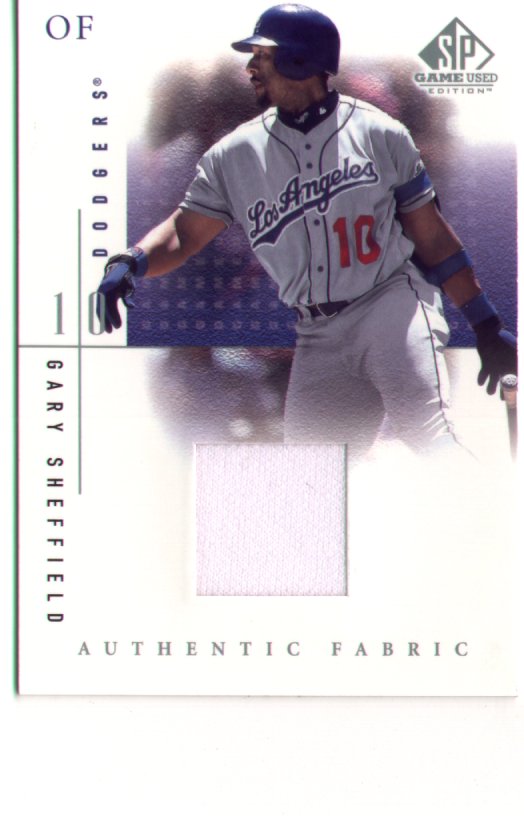 Gary Shefield, 2001 SP Game Used Edition Jersey #GS, mint, $25.00