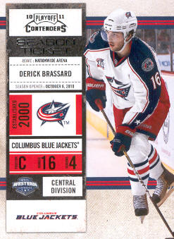 2010-11 Playoff Contenders #65 Derick Brassard