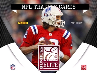 2011 Panini Donruss Elite Football Factory Sealed HOBBY Box - 4 Autograph ( Possible Joe Montana AJ Green Cam Newton ) Or Memorabilia Cards & 4 Rookies Per Box - In Stock Now    front image