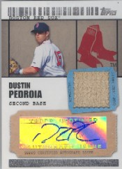 2009 Topps Ticket to Stardom Autograph Relics #DP Dustin Pedroia A