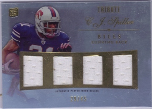 2010 Topps Tribute Relic Quad Swatch #QRCS C.J. Spiller