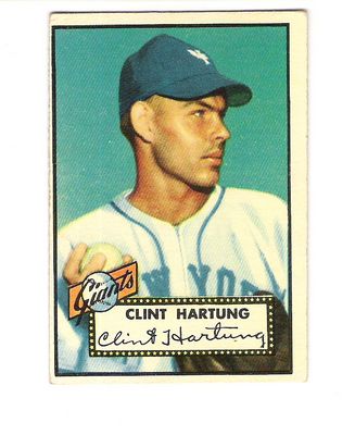 1952 Topps #141 Clint Hartung front image