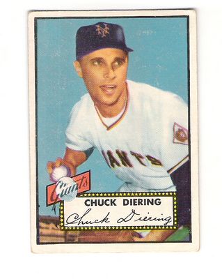 1952 Topps #265 Chuck Diering front image