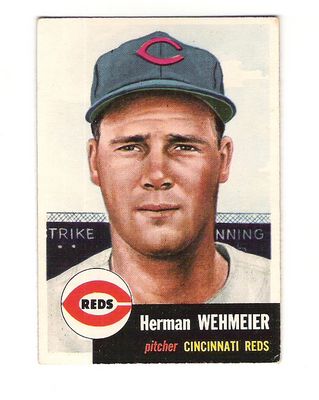 1953 Topps #110 Herman Wehmeier DP front image
