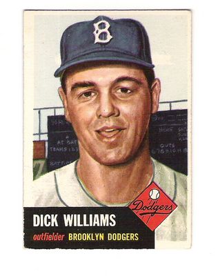 1953 Topps #125 Dick Williams DP